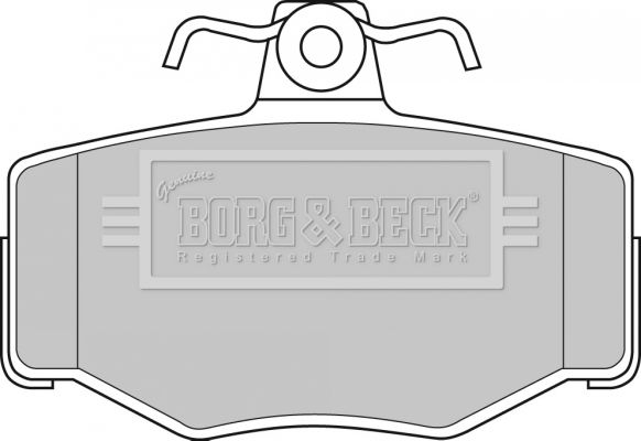 BORG & BECK Bremžu uzliku kompl., Disku bremzes BBP1673